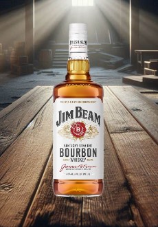 Whisky Jim Beam Oficial Bourbon White - 1L